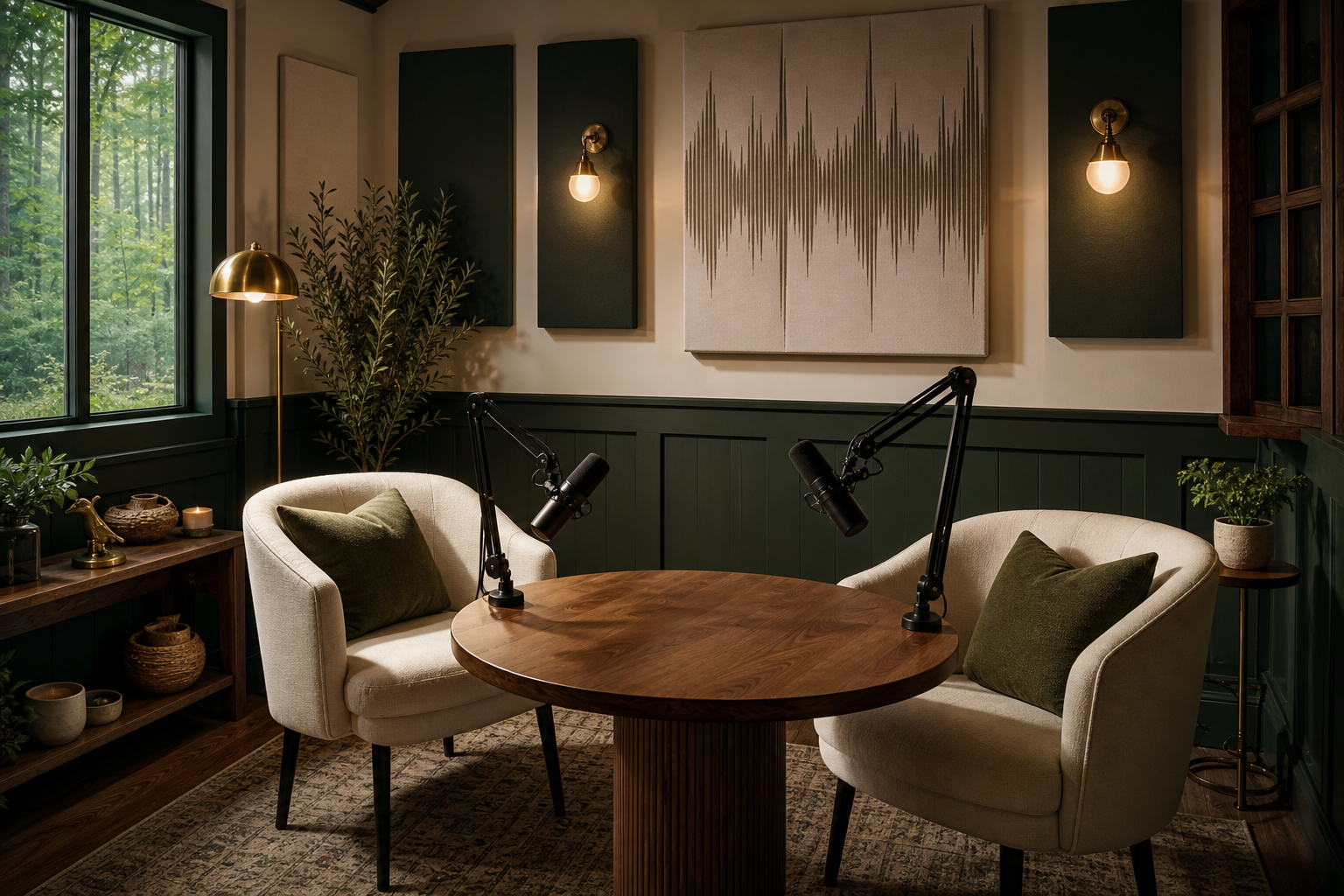 In-home podcast studio